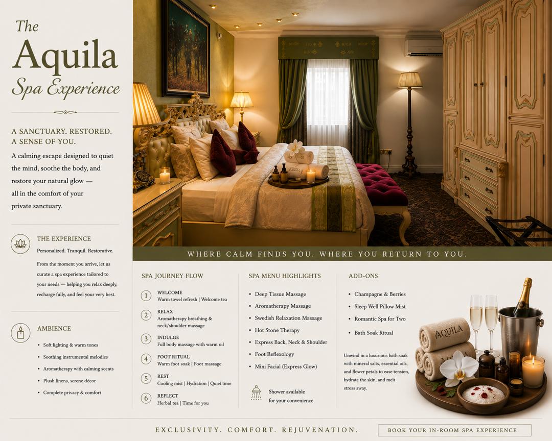 Aquila spa experience